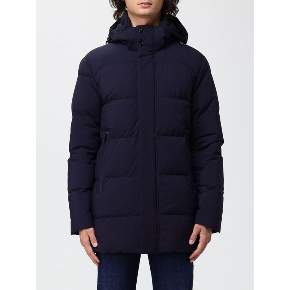 Paul & Shark Men Paul & Shark Hooded Water-Repellent Quilted Nylon Down Jacket